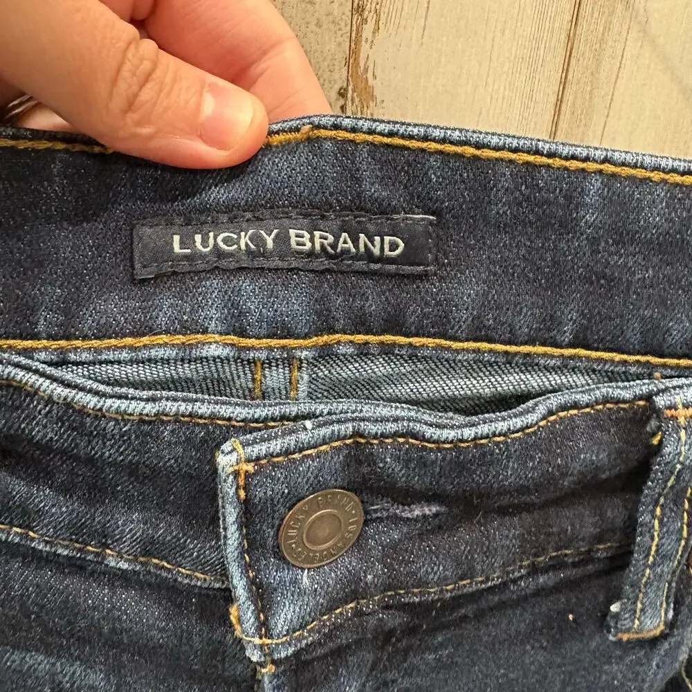 Lucky Brand 181 Relaxed Straight Fit Dark Wash Jeans Men’s 33X32